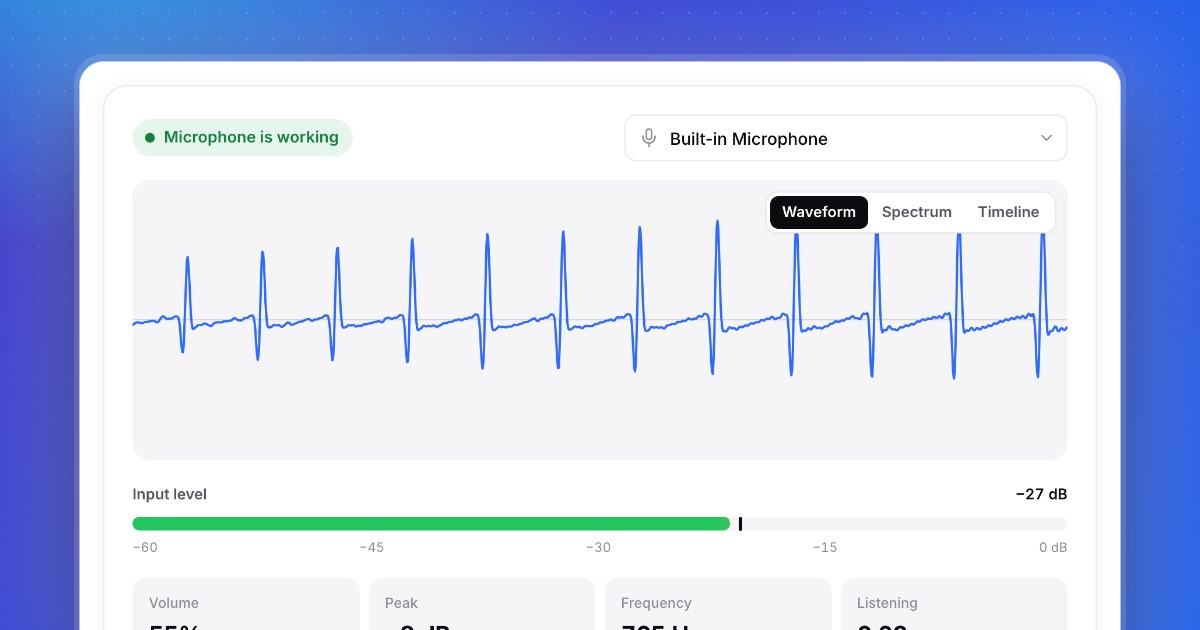 Show HN: Online Microphone Test